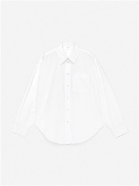 Хлопковая рубашка оверсайз 1211661016 - Фото 13953326