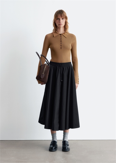 Юбка-миди A-line с рисунком 1316128001 - Фото 13954467