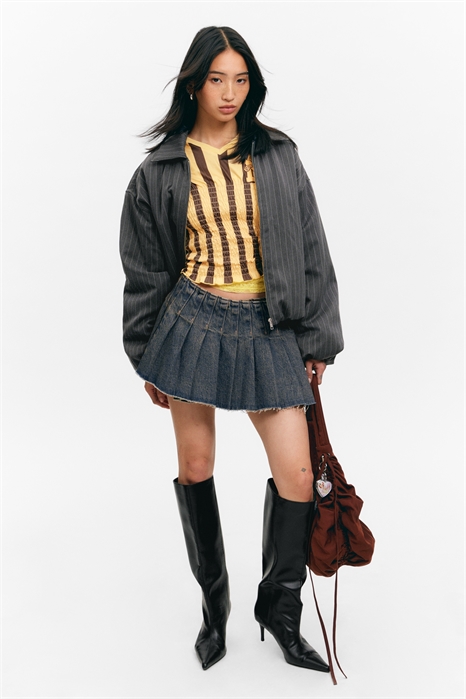 Костюмная куртка-бомбер с мягкой подкладкой 1264522001 - Фото 13954705