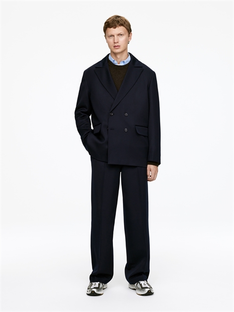 Двубортный блейзер из шерсти 1297535002 - Фото 13954816