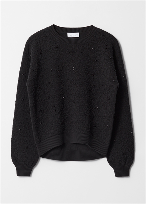 Джемпер из фактурного жаккардового трикотажа 1261525001 - Фото 13954913