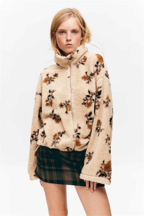 Ворсовая флисовая куртка на молнии 1305890001 - Фото 13955027