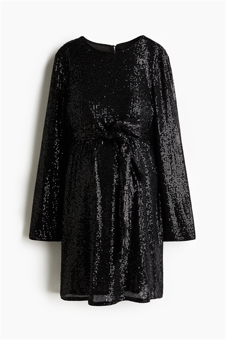 Платье MAMA с завязывающимся поясом с блестками 1242471001 - Фото 13955093