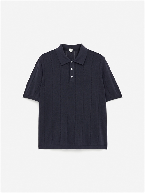 Рубашка-поло из пуантелье 1275501001 - Фото 13955313