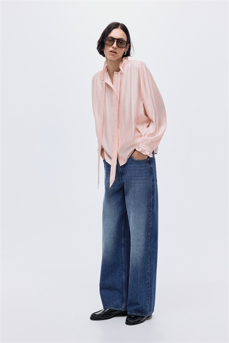 Блузка с воротником-бантом 1305262004 - Фото 13955379