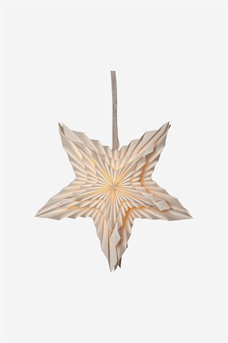 Белая бумажная звезда 50 см 1230150001 - Фото 13955790