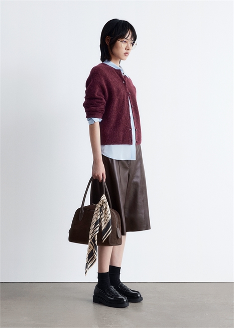 Вязаный кардиган из смеси альпаки 1195465028 - Фото 13956096