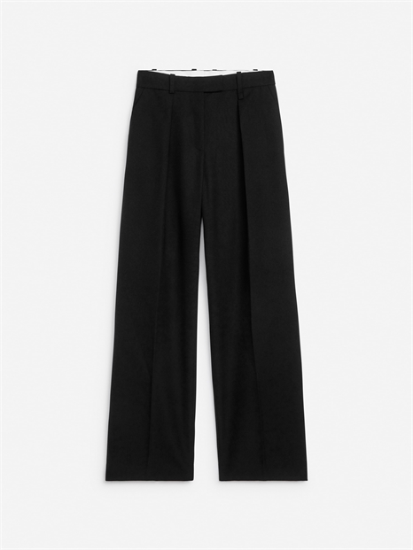 Брюки с плиссировкой на высокой талии 1255503001 - Фото 13956283