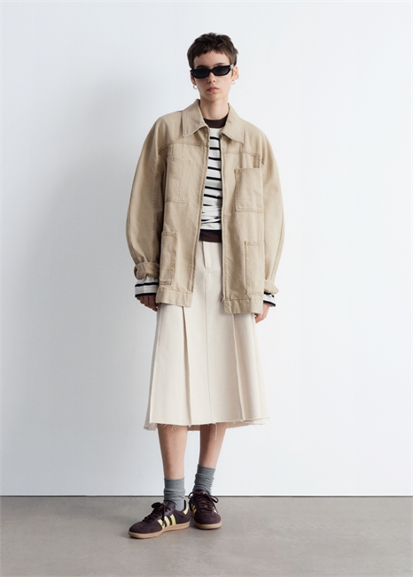 Джинсовая куртка с поясом 1281546001 - Фото 13956322