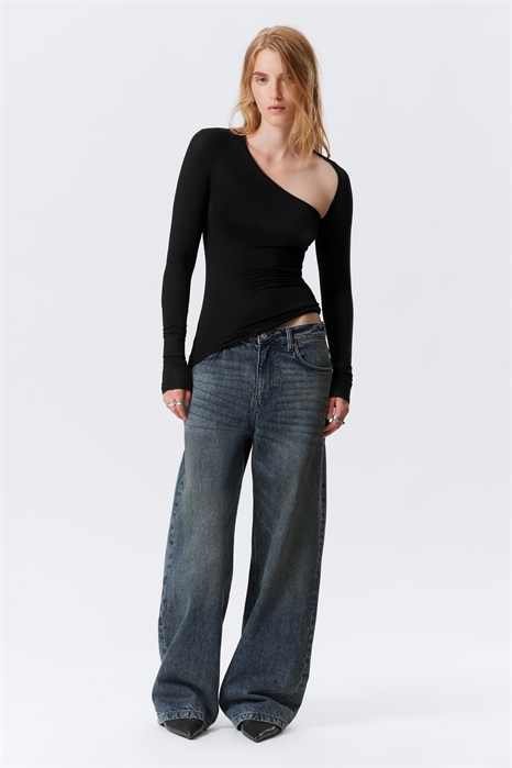 АСИММЕТРИЧНЫЙ РЕБРИСТЫЙ ДЛИННЫЙ РУКАВ 1317717001 - Фото 13956594