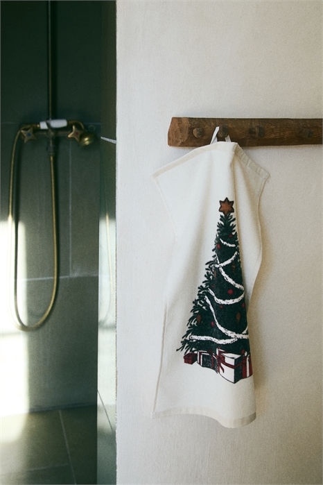 Велюровые полотенца для гостей в упаковке из 2 штук с рисунком 1248226004 - Фото 13956649