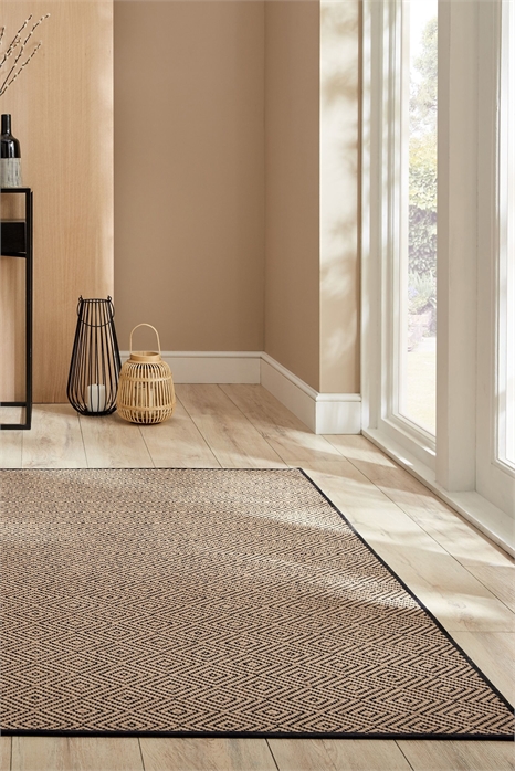 Джутовый ковер Diamond Border 1253696001 - Фото 13957060