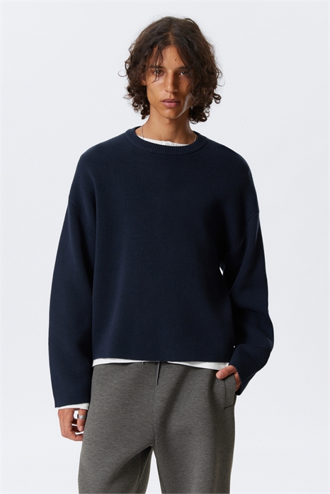 Вязаный хлопковый свитер 1283235004 - Фото 13957253