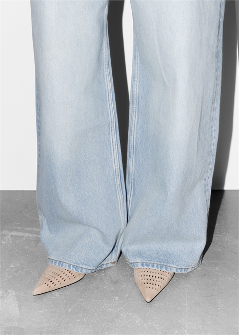 Кожаные туфли на шпильке с обратной стороной 1257538003 - Фото 13957528