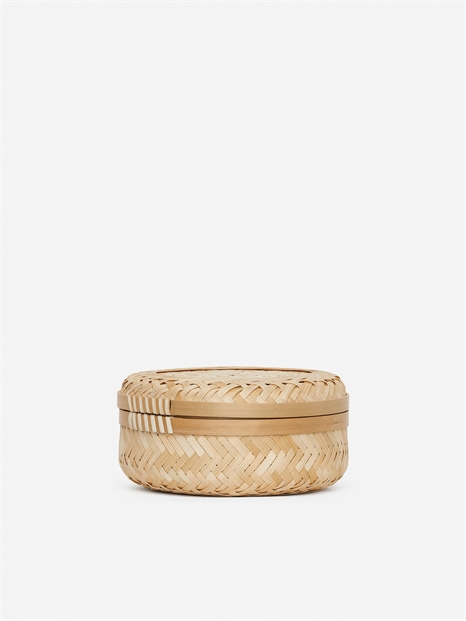 Корзина из бамбука 16 см 1298874001 - Фото 13957622