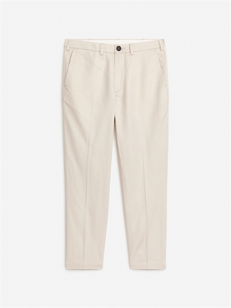 Брюки Regular Cropped из хлопково-льняной ткани 1073202003 - Фото 13957661