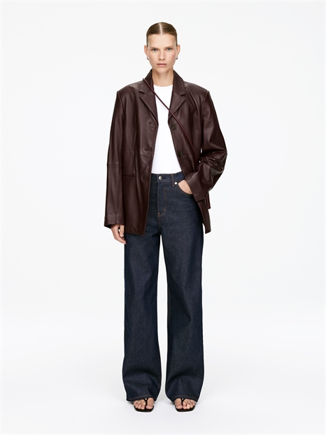 Расклешенные джинсы-стрейч с высоким поясом LUPINE 1230532015 - Фото 13957879