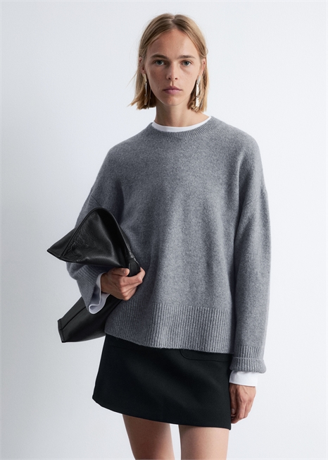 Джемпер из расслабленного трикотажа 1089897047 - Фото 13958090