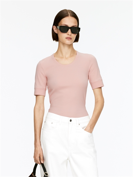 Ребристая футболка 1304943002 - Фото 13958624