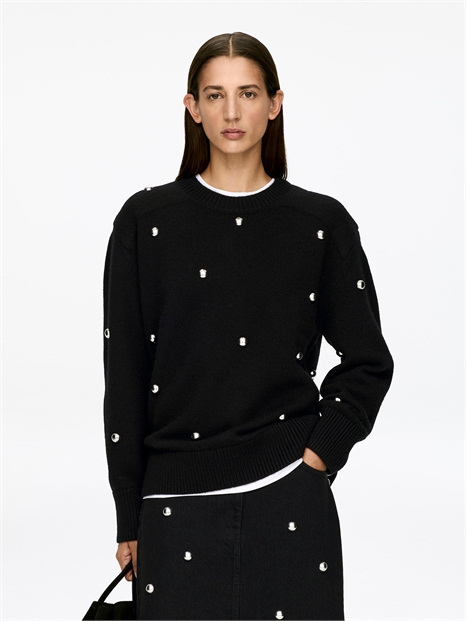 Джемпер из шерсти с шипами 1305276001 - Фото 13958630