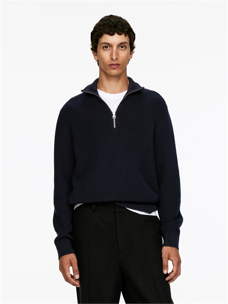 Джемпер на молнии из шерсти и хлопка 0687336001 - Фото 13959241