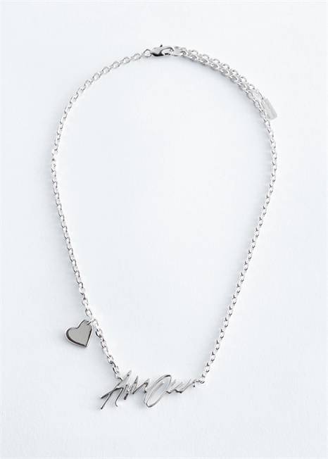 Короткое ожерелье с текстом-мотивом 1299003002 - Фото 13959635