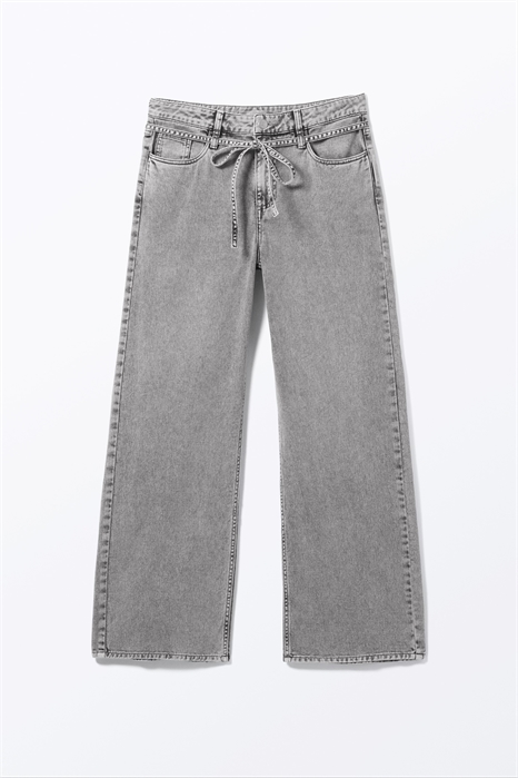 Брюки из саржи с низкой талией и расслабленным кроем 1266841002 - Фото 13959758