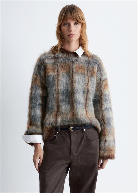 Джемпер из смеси мохера и шерсти 1233409019 - Фото 13960801