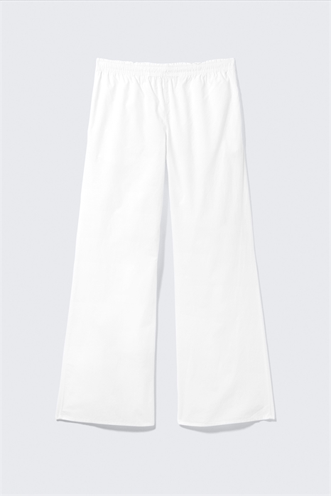 Пижамные брюки из хлопкового поплина с широкими штанинами 1280498001 - Фото 13961041