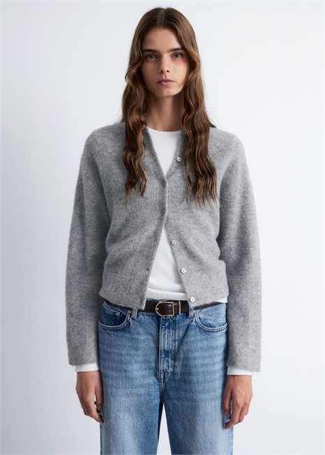 Вязаный кардиган из смеси альпаки 1195465020 - Фото 13961324