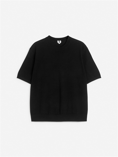 Вязаная футболка из мериносовой шерсти 1236180004 - Фото 13961335