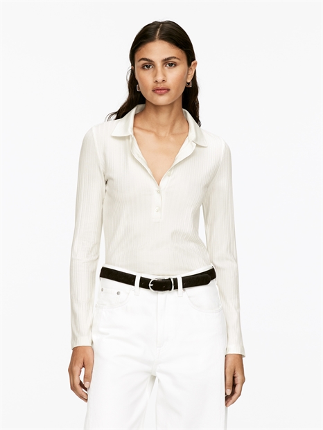 Рубашка-поло с широкими ребрами 1308103002 - Фото 13961861