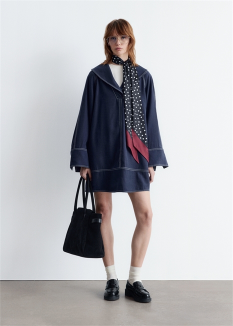 Мини-платье с матросским воротником 1283284001 - Фото 13961951