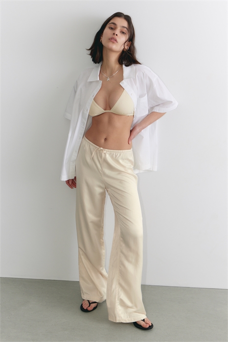 Низкие брюки с непринужденной посадкой 1268864006 - Фото 13962570