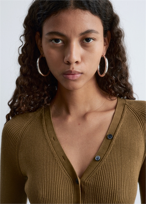 Боди-комбинезон с длинными рукавами из трикотажа в рубчик 1288104001 - Фото 13962749