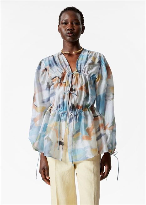 Блузка с рюшами 1271113003 - Фото 13962911