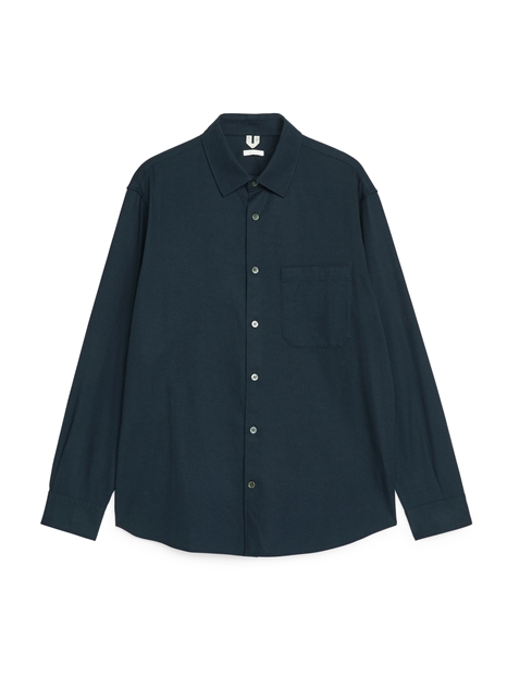 Рубашка из смеси лиоцелла и саржи 1244428001 - Фото 13963259