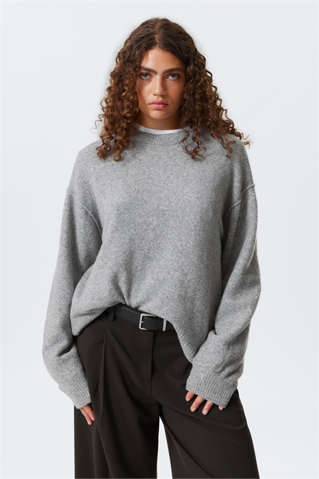 Расслабленный вязаный свитер 1243996015 - Фото 13963627