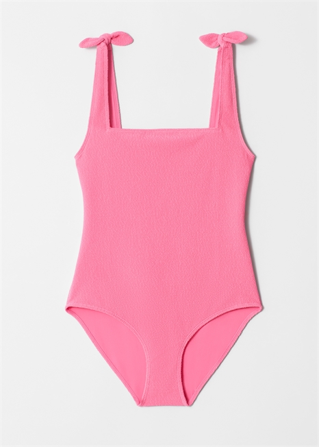 Текстурированный купальник с завязками-бабочками 1138292016 - Фото 13964336