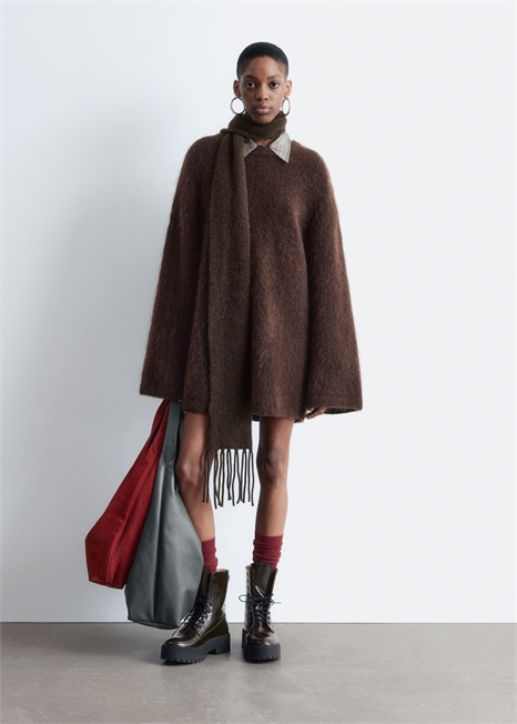 Свитер оверсайз из смеси мохера 1304425004 - Фото 13964445