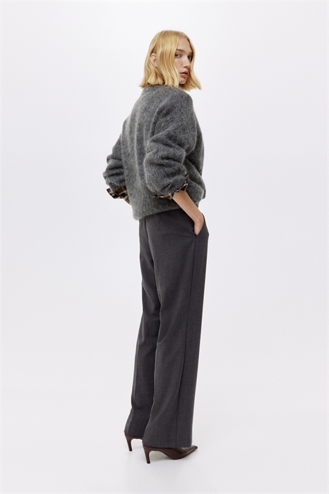 Прямые брюки со складками 1293556008 - Фото 13966129