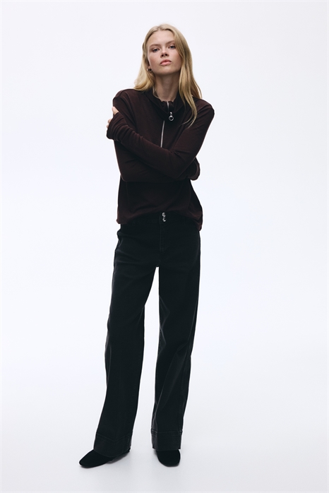 Широкие высокие джинсы 1297530004 - Фото 13966153