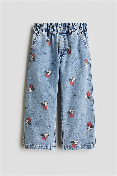 Джинсы с широкими штанинами с вышивкой 1303084011 - Фото 13966214