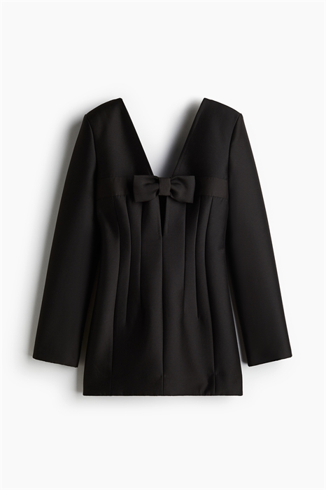 Мини-платье с декором в виде банта на талии 1260284001 - Фото 13967563