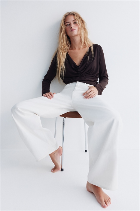 Топ из джерси с драпировкой 1305004002 - Фото 13967847