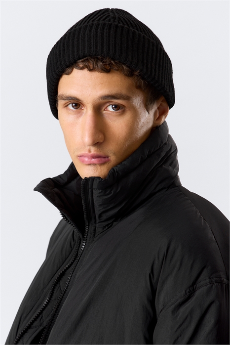 Вязаная шапка с отворотом из шерстяного микса 1243574001 - Фото 13968285