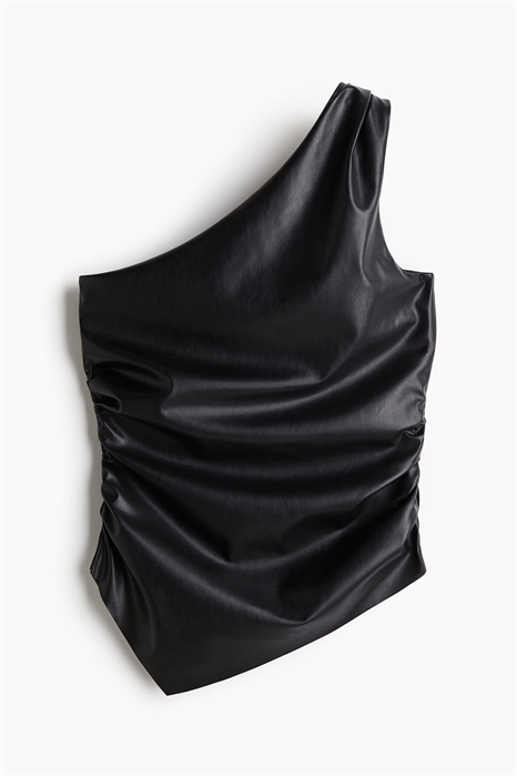 Приталенный топ на одно плечо 1249980001 - Фото 13968402