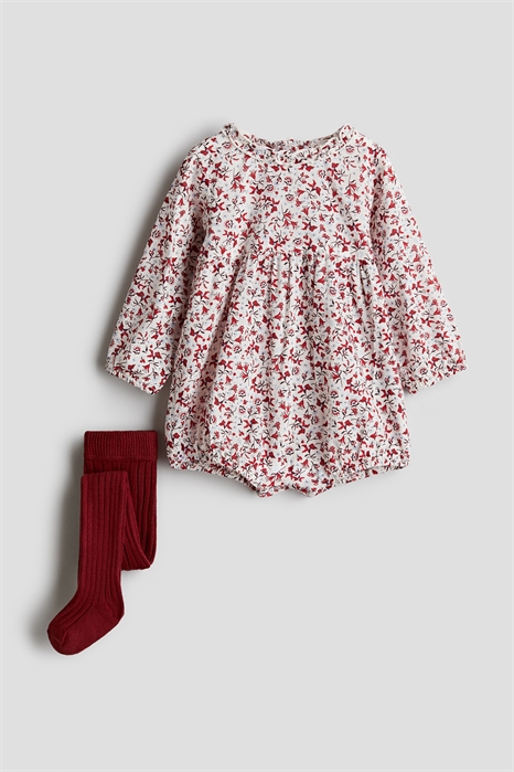 Комплект из двух частей: ромпер и колготки 1241810001 - Фото 13968594