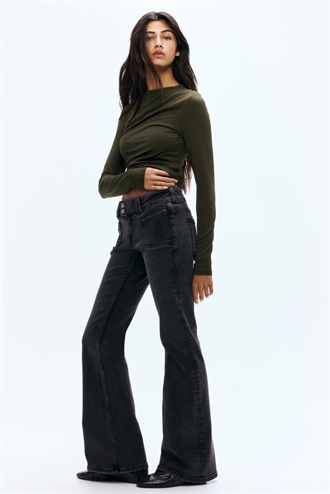 Расклешенные низкие джинсы 1316798003 - Фото 13968739