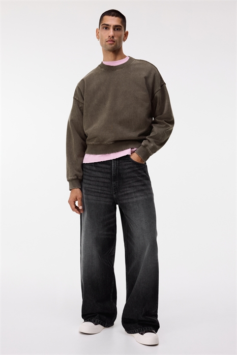 Толстовка Oversized Fit с застиранным видом 1299767002 - Фото 13970094